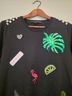 Marc Jacobs 100% Wool Black Multi Color Pullover Sweater Size S - photo 3