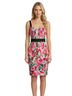 Milly 92% Polyester 8% Spandex 100% Polyester Floral Multi Color Cocktail Dress Size 14 - photo 1