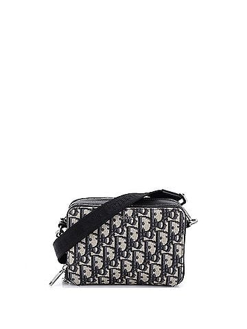 Christian Dior Double Zip Crossbody Pouch Oblique Canvas (view 1)