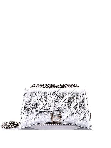 Balenciaga Crush Chain Flap Bag Quilted Crushed Calfskin Small (view 1)