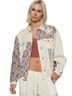 Pol 100% Cotton Floral Multi Color Denim Jacket Size M - photo 1