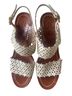 Tory Burch 100% Leather Multi Color Wedges Size 7 1/2 - photo 1