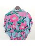 Jen's Pirate Booty 100% Viscose Floral Multi Color Pink Blue Romper Size L - photo 5