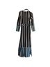 we are LEONE 100% Silk Stripes Black White Blue Active Dress Size XS - photo 2