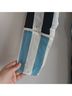 we are LEONE 100% Silk Stripes Black White Blue Active Dress Size XS - photo 5