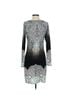 Hale Bob Snake Print Paisley Black Blue White Cocktail Dress Size 8 - photo 2