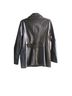 Anne Klein 100% Leather Black Coat Size L - photo 2