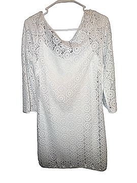 Lilly Pulitzer Topanga Resort White Breakers Lace Cocktail Dress (view 1)