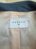 Sandro 100% Leather Blue Silver Leather Jacket Size 1 - photo 3