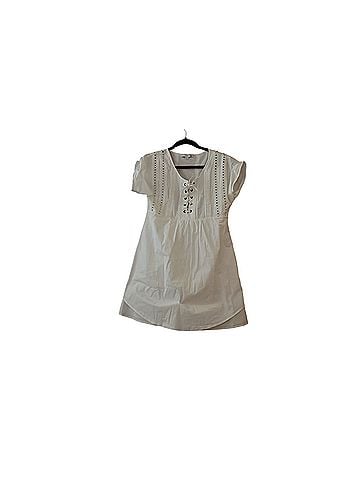 Marissa Webb White Lace Up Casual Dress (view 1)