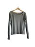 J.Crew 100% Cotton Gray Long Sleeve Top Size S - photo 1