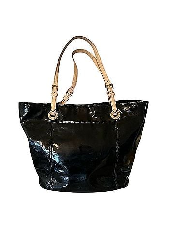 Michael Kors Jet Set Black Patent Leather Tote (view 2)