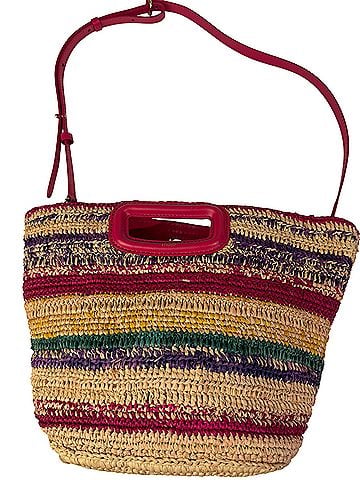 Maje Mini Striped Basket Tote (view 2)