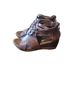 Antelope 100% Calf Leather Brown Wedges Size 10 - photo 2