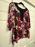 AB Studio Floral Multi Color 3/4 Sleeve Top Size L - photo 7
