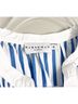 Harshman 100% Cotton Stripes Blue White Short Sleeve Button-Down Shirt Size M - photo 3