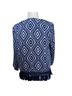 J. McLaughlin 100% Polyester 100% Cotton Aztec Or Tribal Print Blue White Jacket Size M - photo 3