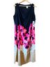 DKNY Floral Multi Color Cocktail Dress Size 14 - photo 1