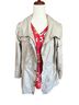 Zenergy by Chico's 48% Polyester 25% Nylon 17% Viscose 100% Polyester Solid Tan Jacket Size 8 - photo 1