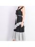 Q&A 100% Polyester Polka Dots Black White Cocktail Dress Size XS - photo 3