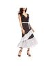 Q&A 100% Polyester Polka Dots Black White Cocktail Dress Size XS - photo 1