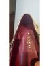 Coach 100% Leather Animal Print Color Block Graphic Ivory Burgundy Gold Flats Size 7 1/2 - photo 5