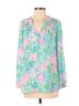 Lilly Pulitzer 100% Silk Floral Multi Color Long Sleeve Blouse Size S - photo 1