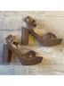 Sun + Stone Solid Brown Tan Heels Size 11 - photo 8