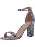 Madden Girl Snake Print Multi Color Black Blue Heels Size 10 - photo 1
