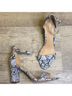 Madden Girl Snake Print Multi Color Black Blue Heels Size 10 - photo 11