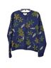 Talbots Floral Blue Green Brown Ivory Cardigan Size S - photo 1