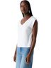 Michael Stars White Sleeveless Top Size L - photo 6