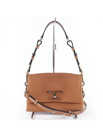 Tod's Tod's TOD’S XBWTSQC0100T5ZS410 T-Timeless Flap Bag Mini Leather Shoulder Brown with Dust Made in Italy Women's (view 1)