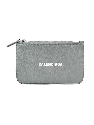 Balenciaga Balenciaga Coin Card Holder 637130 Women,Men Leather Coin Purse/coin Case Gray (view 1)
