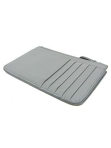 Balenciaga Balenciaga Coin Card Holder 637130 Women,Men Leather Coin Purse/coin Case Gray (view 2)