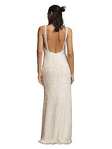 Tadashi Shoji Tessa Shag Cocktail Dress (view 2)