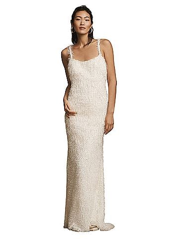Tadashi Shoji Tessa Shag Cocktail Dress (view 1)