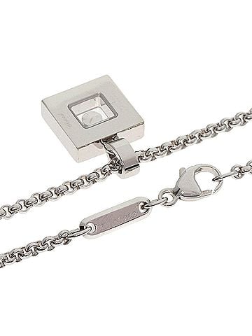 Chopard Chopard Happy Diamonds Pink Sapphire Necklace 18K White Gold Women's (view 2)
