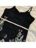 Mac Duggal 100% Polyester Floral Black Cocktail Dress Size 14 - photo 8