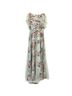 Mac Duggal 100% Polyester Floral Teal Cocktail Dress Size 4 - photo 2