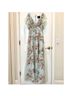 Mac Duggal 100% Polyester Floral Teal Cocktail Dress Size 4 - photo 4