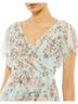 Mac Duggal 100% Polyester Floral Teal Cocktail Dress Size 4 - photo 11
