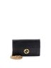 Gucci 100% Leather Black Interlocking Wallet on Chain Leather One size - photo 1