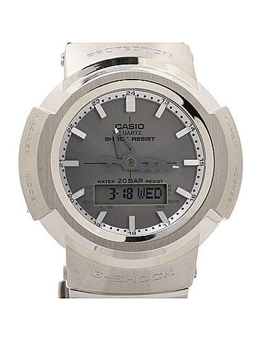Casio CASIO G-SHOCK FULL METAL AW-500 SERIES AWM-500D-1A8JF Gray Silver Stainless Steel Men's Watch (view 1)