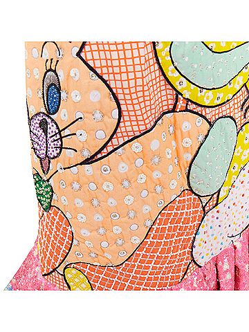 Moschino MOSCHINO COUTURE! 2022 Runway Calico Animals pink sequinned beaded dress IT40 S (view 2)