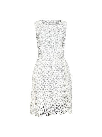 Oscar De La Renta OSCAR DE LA RENTA Iso off white floral guipure leaf lace bridal dress US4 S (view 1)