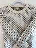 J.Crew Factory Store Bow Print White Black Pullover Sweater Size XS - photo 6