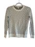 J.Crew Factory Store Bow Print White Black Pullover Sweater Size XS - photo 1