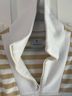 Dudley Stephens 100% Polyester Stripes White Tan Pullover Sweater Size S - photo 7