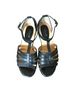 Softspots 100% Leather Solid Black Sandals Size 7 (wide) - photo 1